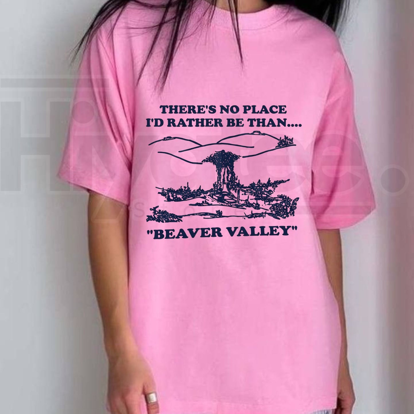 There's No Place I'd Rather Be Than Beaver Valley T-Shirt – Vintage Humor Unisex Tee