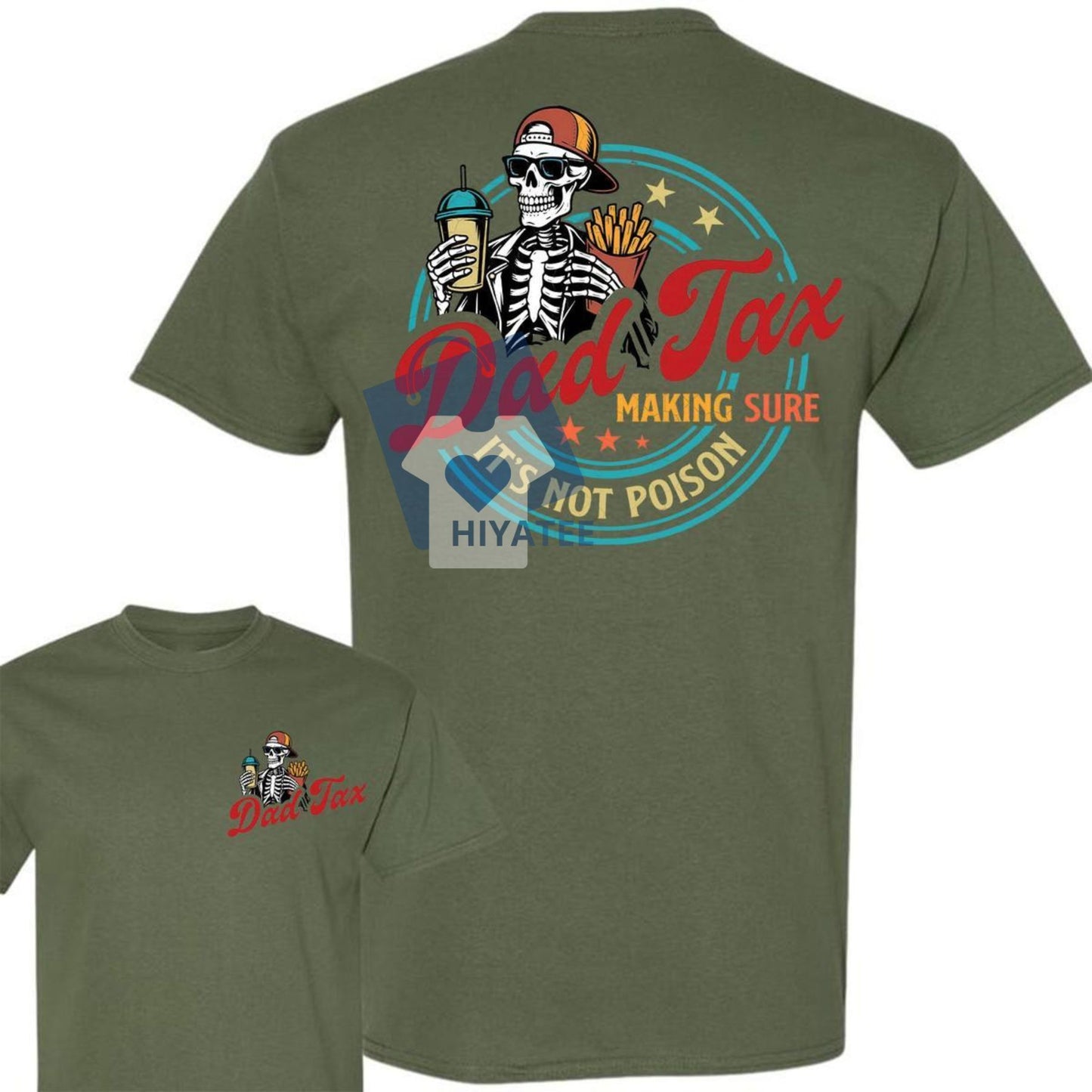 Funny “Dad Tax” 2-Sided T-Shirt – Trendy Father’s Day Gift from Daughter