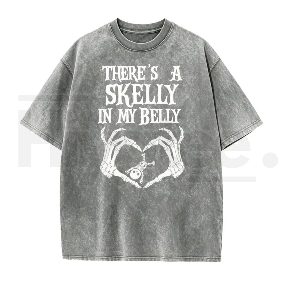 Spooky Mama Pumpkin Baby Reveal Washed Tee