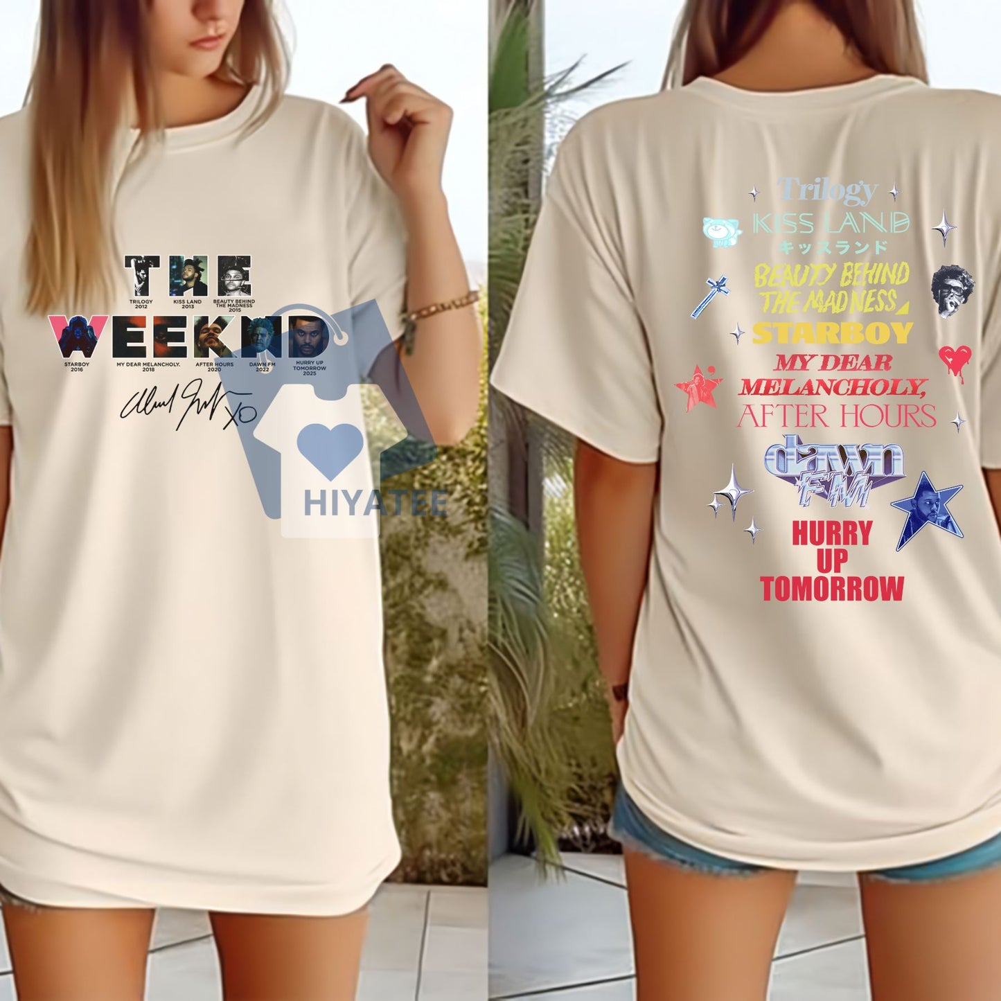 Hurry Up Tomorrow 2025 The Weeknd T-Shirt – Double-Sided Album Merch Tee, Bold Graphic Shirt for Fans of XO & Alt R&B Style