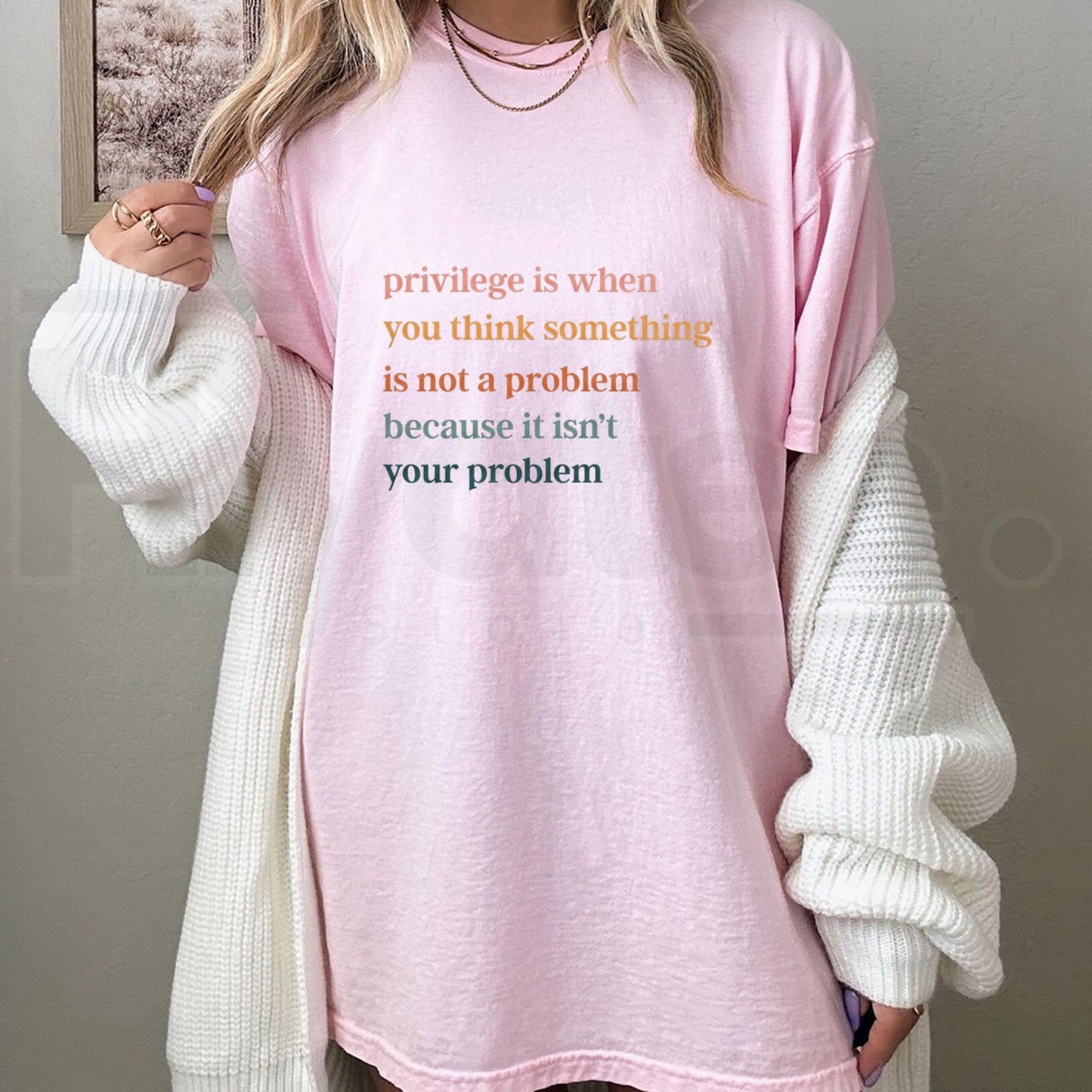 "Privilege Is When..." Social Justice T-Shirt – Retro Feminist & Empowering Tee