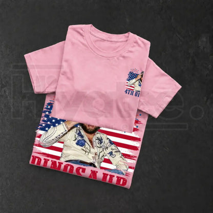 Dinosaur Hank Williams Jr Bocephus Western Shirt – Funny Cowboy 4th Of July Country Music Vintage Tee