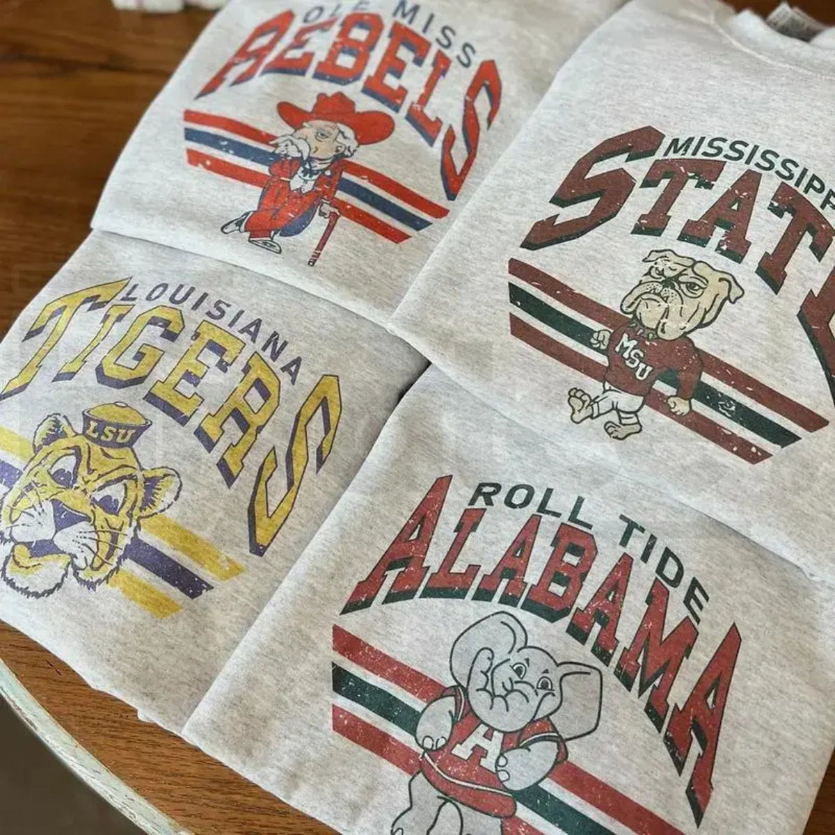 Retro College Football Sweatshirt – Ash Unisex Crewneck for Game Day Fans, Classic Trending Cotton Pullover