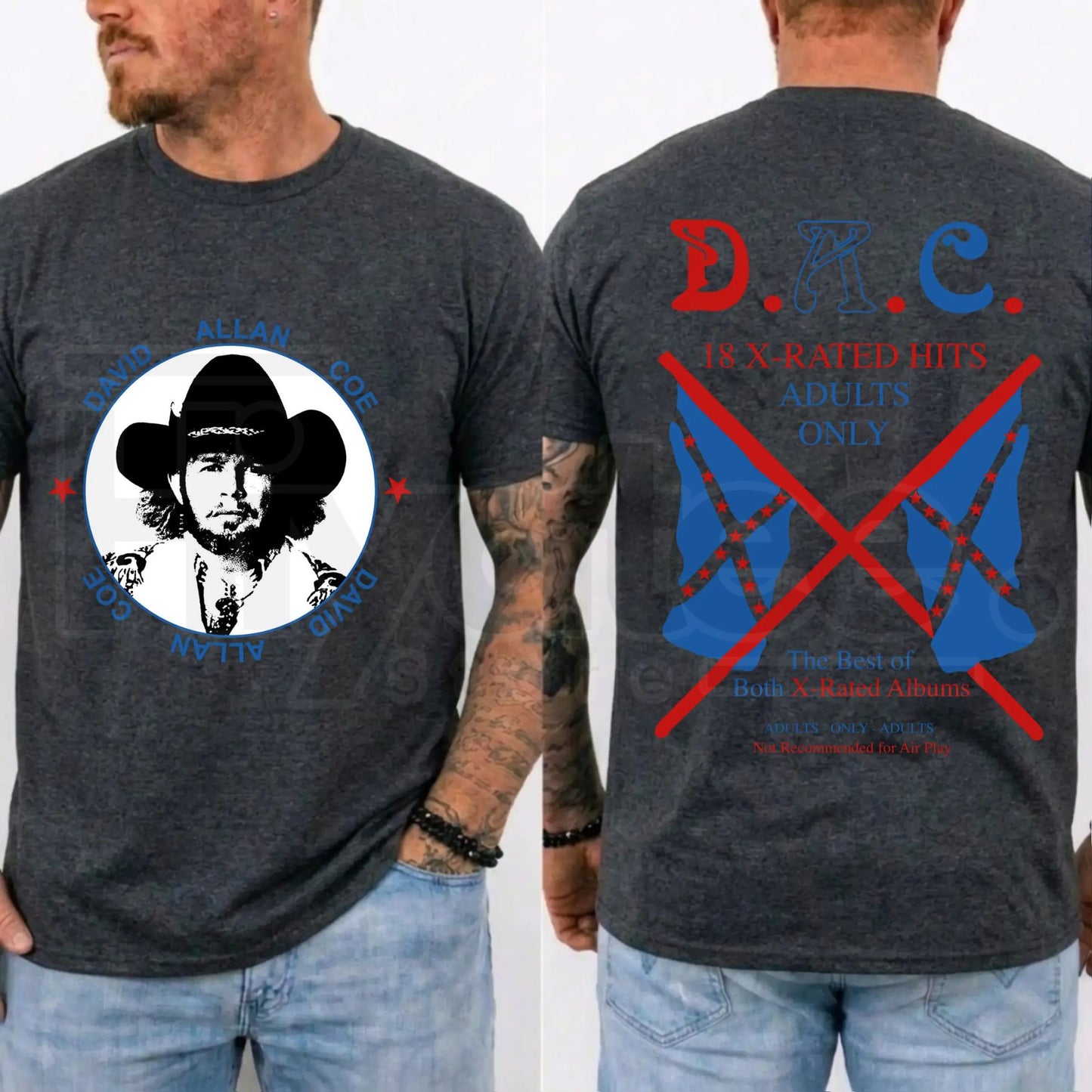 David Allan Coe T-Shirt – Outlaw Country Music Vintage Graphic Tee