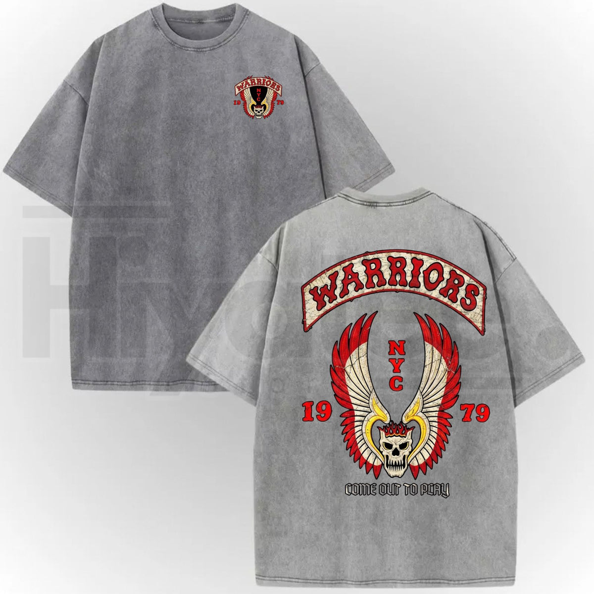 The Warriors 1979 Movie Vintage Washed T-Shirt – Retro Cult Classic Graphic Tee for Men & Women