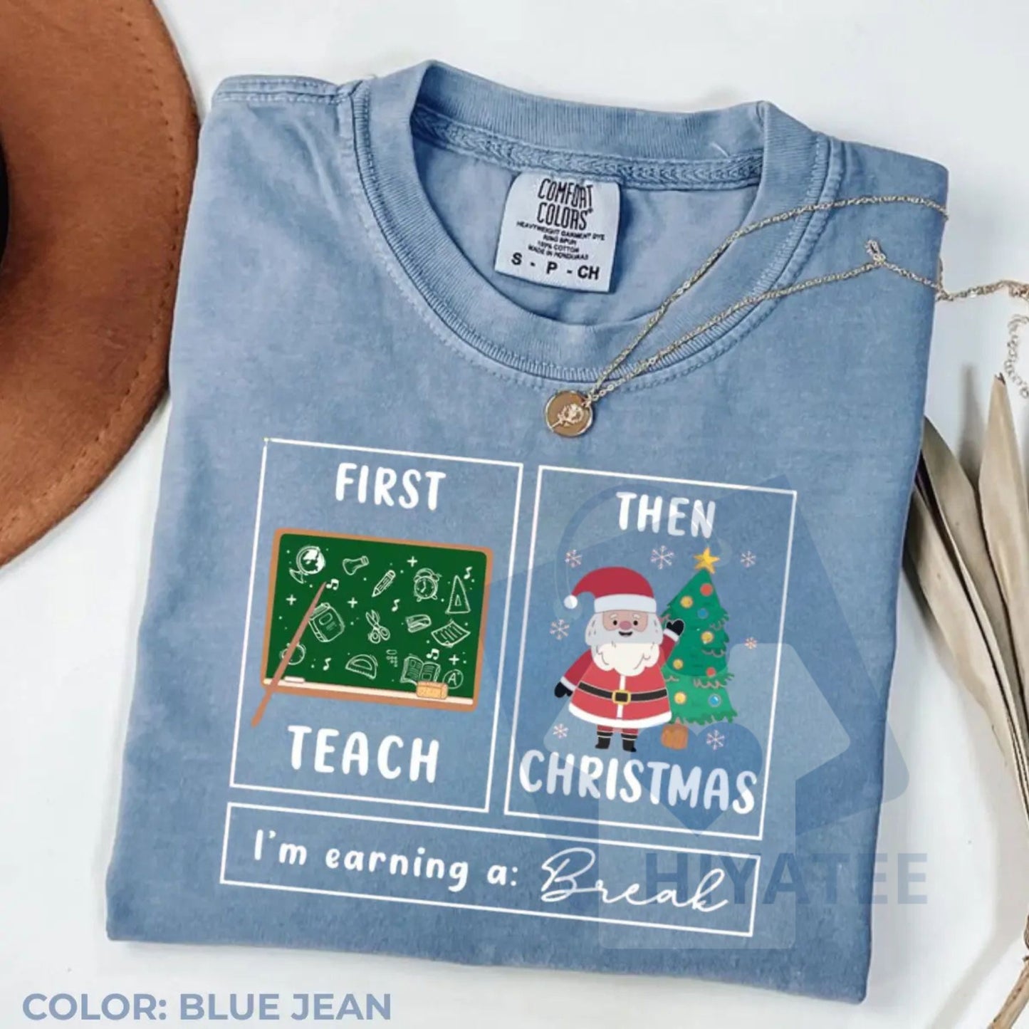 Comfort Colors "First Teach The Christmas" Shirt – Teacher Break Special Education Tee