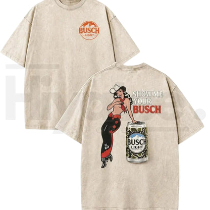 Y2K Pin Up Cowgirl Washed Black Graphic Tee