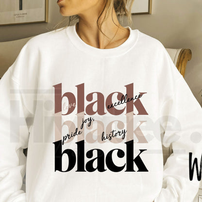 Black History Sweatshirt: Black History Month & Juneteenth Pride Crewneck