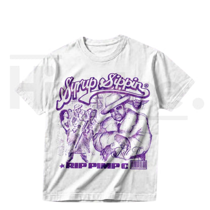 LOCALSAINT Pimp C Heavy Cotton T-Shirt – Houston Texas Skull Cowboy Tee
