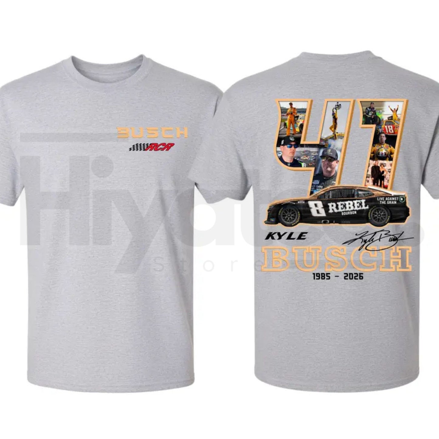 Kyle Busch Rowdy Racing Tribute T-Shirt – Vintage NASCAR Legend Graphic Tee