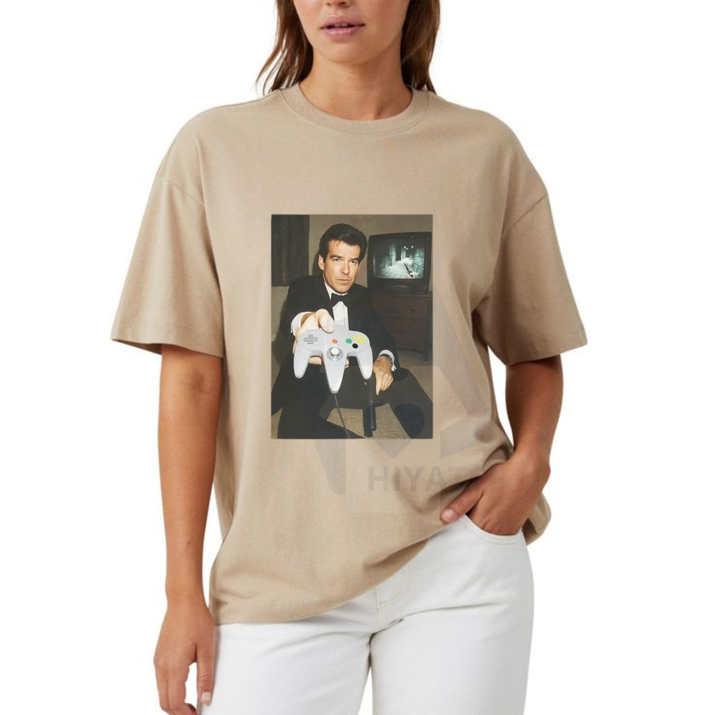 Retro Game Printed Design T-Shirt – Unisex Oversized Crew Neck Tee