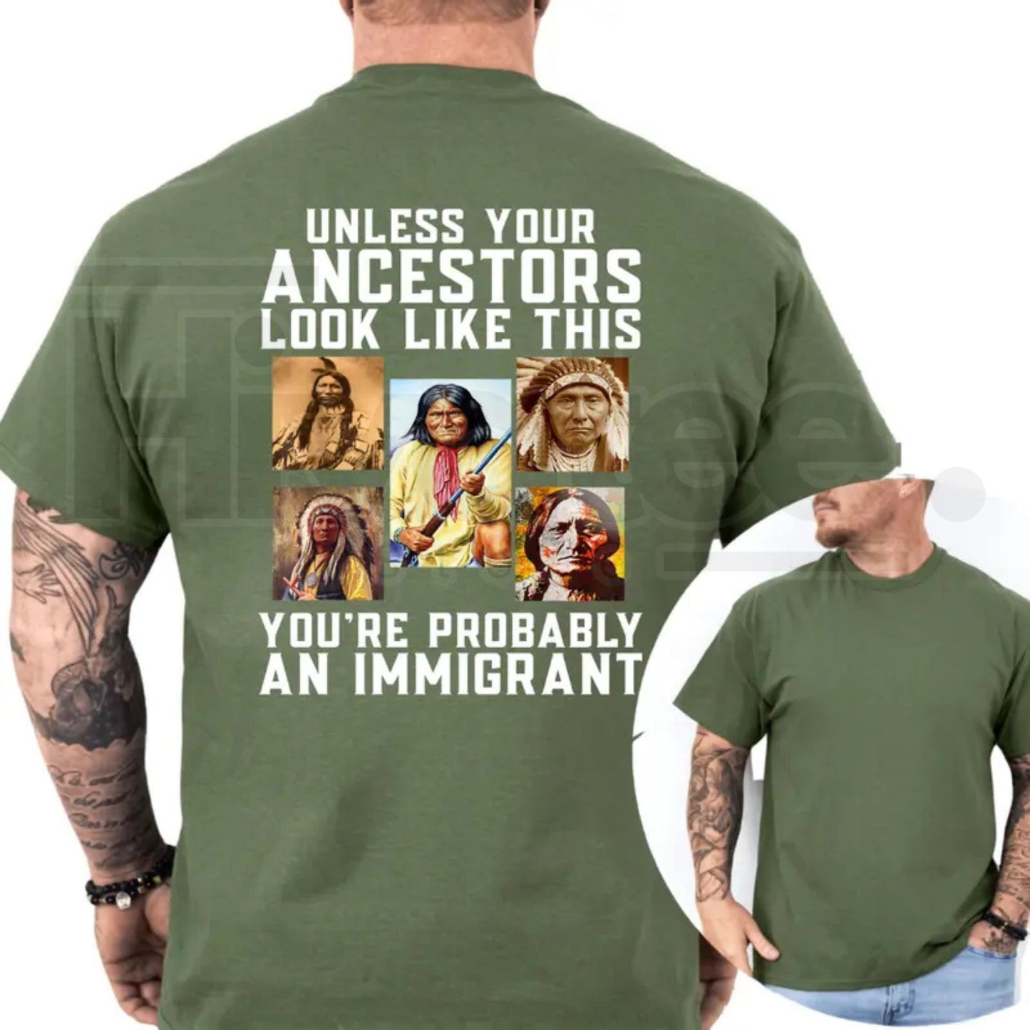 Unless Your Ancestors Look Like This T-Shirt – Native American Equality & Justice Tee