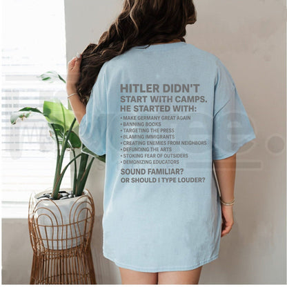 Power & Propaganda Statement Shirt – Edgy Dystopian Streetwear Tee