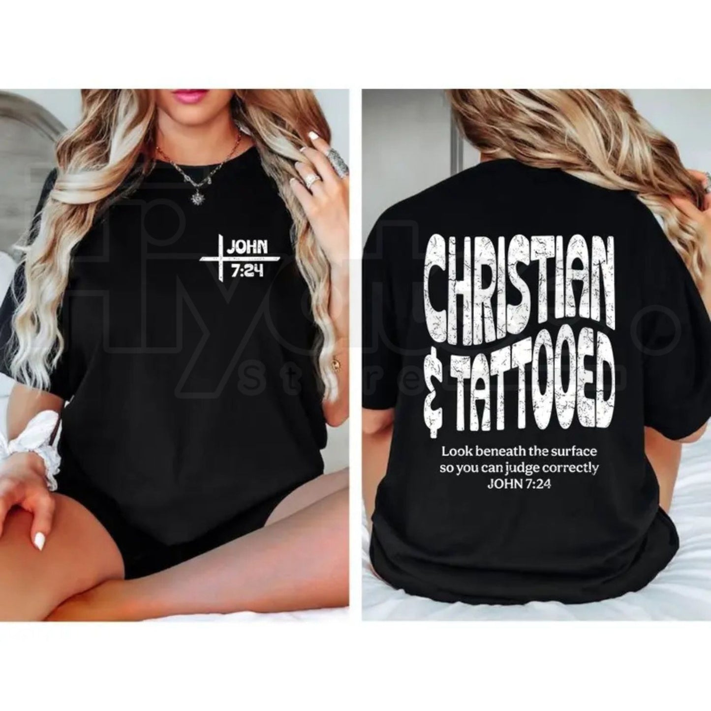 Women's Short-Sleeve Christian Graphic T-Shirt – Solid Religious Faith Tee