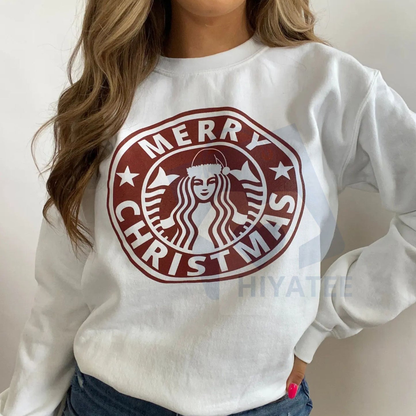 Merry Christmas Graphics Sweatshirt: Festive Holiday Design Jumper, Classic Xmas Cheer Crewneck, Fun Christmas Apparel
