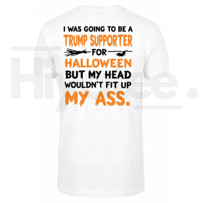 Men's Halloween Political Quote T-Shirt – Back Print Bat Spooky Novelty Tee
