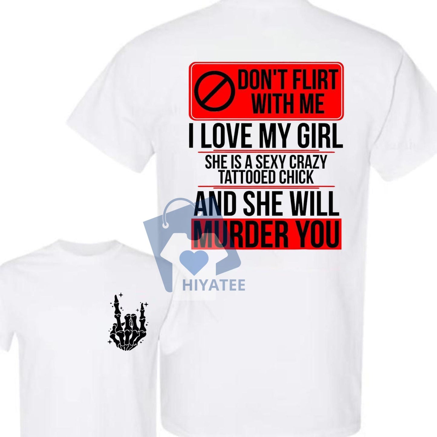 Tattooed Couple Matching T-Shirts – Fun Boyfriend & Girlfriend Graphic Tees for Stylish Pairs