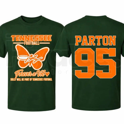 Dolly Parton Tennessee 95 T-Shirt – Country Music Football Orange & White Graphic Tee