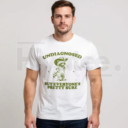 "Undiagnosed But Everyone's Sure" – Funny ADHD Retro Graphic Top