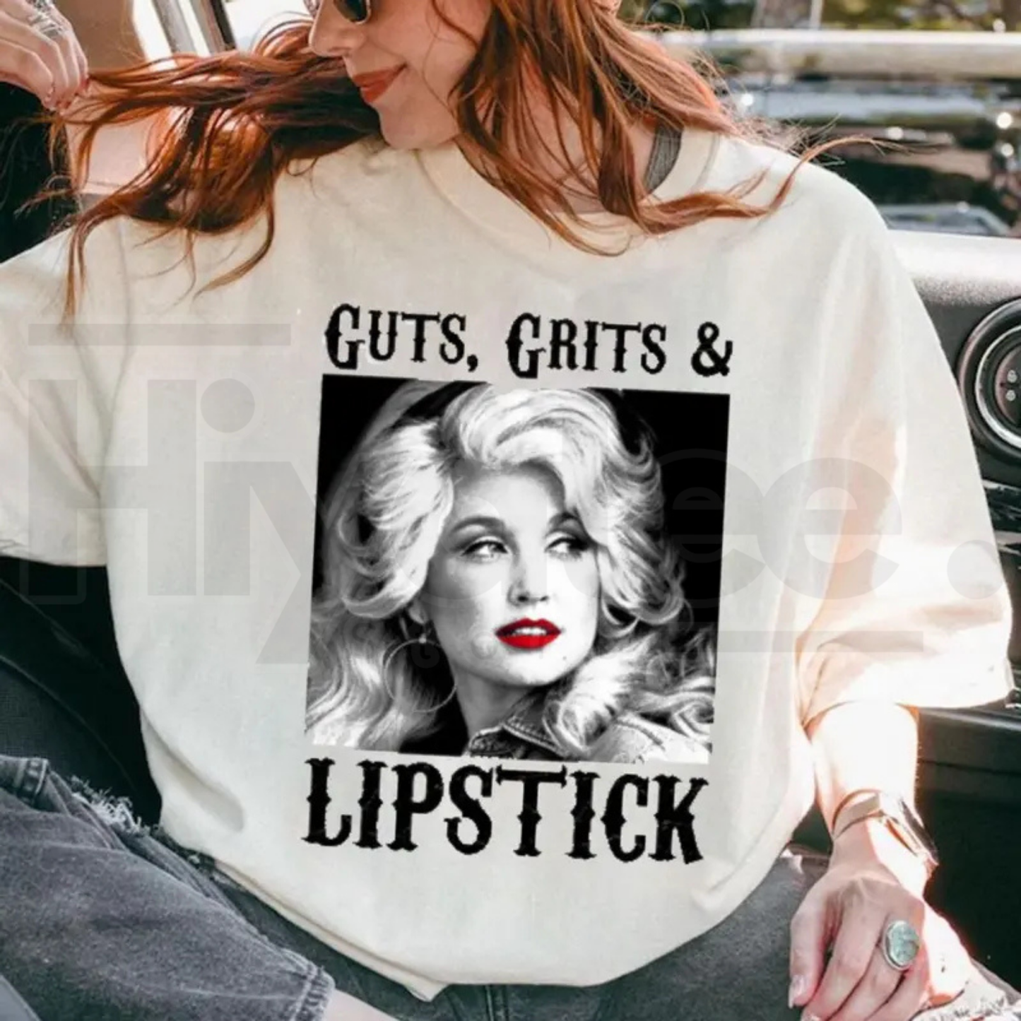 Guts Grit And Lipstick T-Shirt – Country Cowgirl Western Concert Graphic Tee