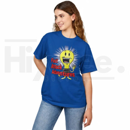 Fact Attack Adventures T-Shirt – Educational Lightbulb Cartoon Graphic Tee