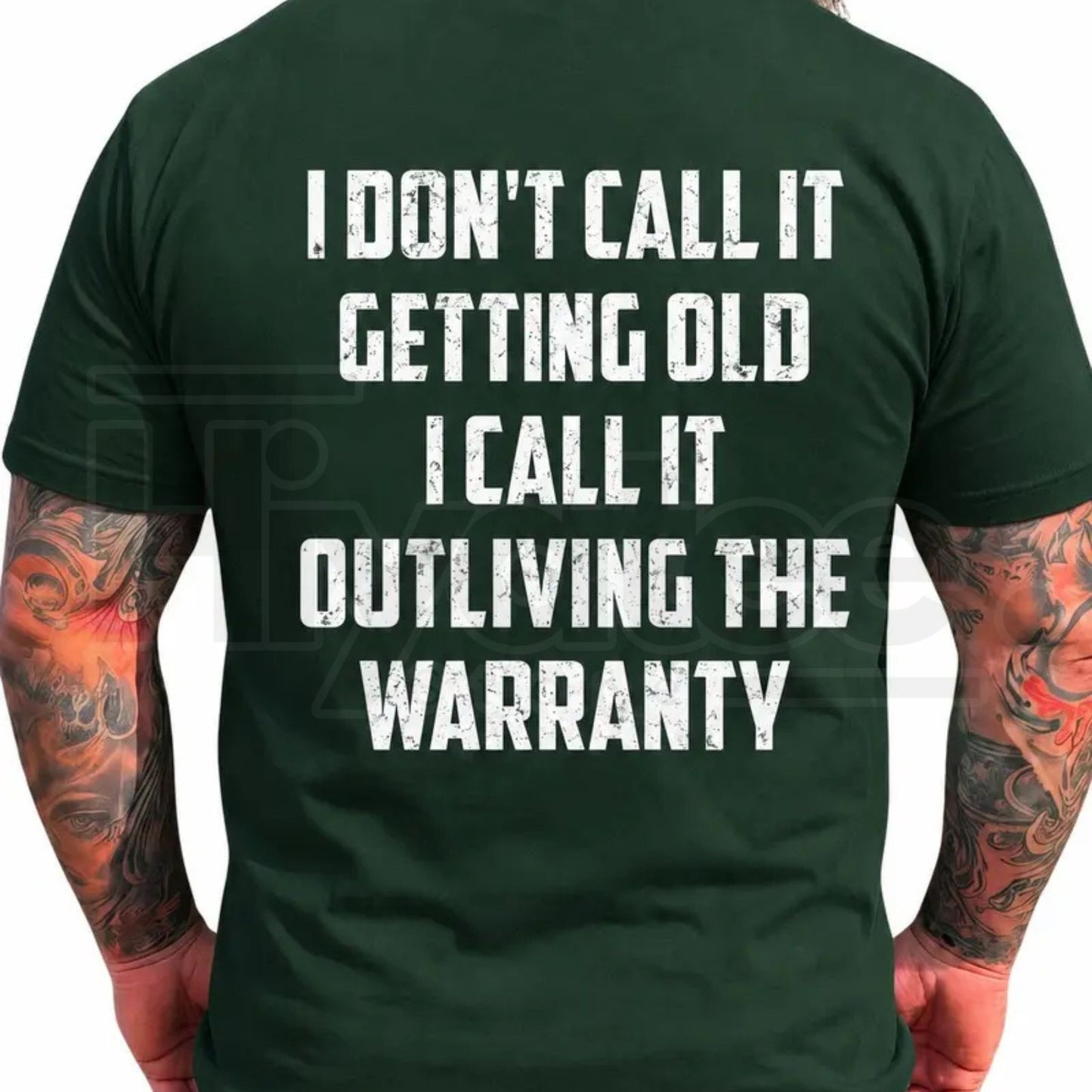 Outliving The Warranty T-Shirt – Retro Vintage Funny Dad Grandpa Graphic Tee