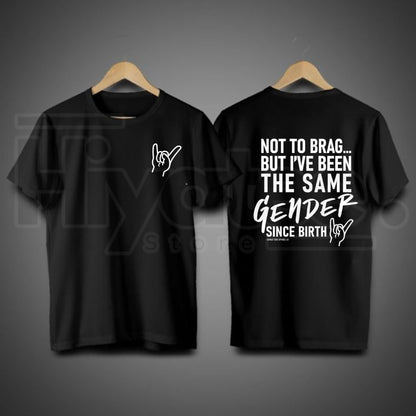 "Straight Since Birth" – Funny Sarcastic Pride Graphic Top