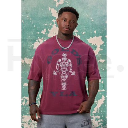 Gold's Iron Legacy Icon Tee – Classic Bodybuilding Graphic T-Shirt