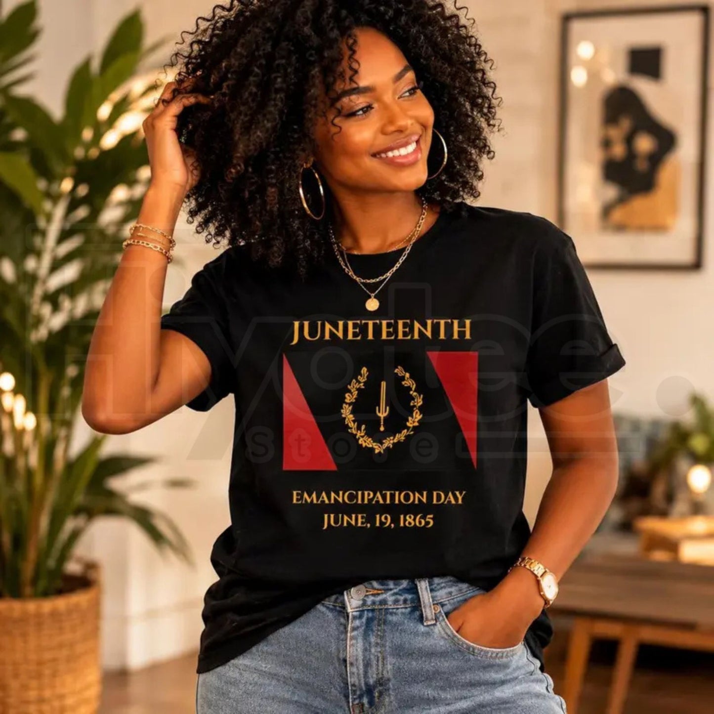 Juneteenth Emancipation Day T-Shirt – Black American Heritage Flag Soulaan Graphic Tee