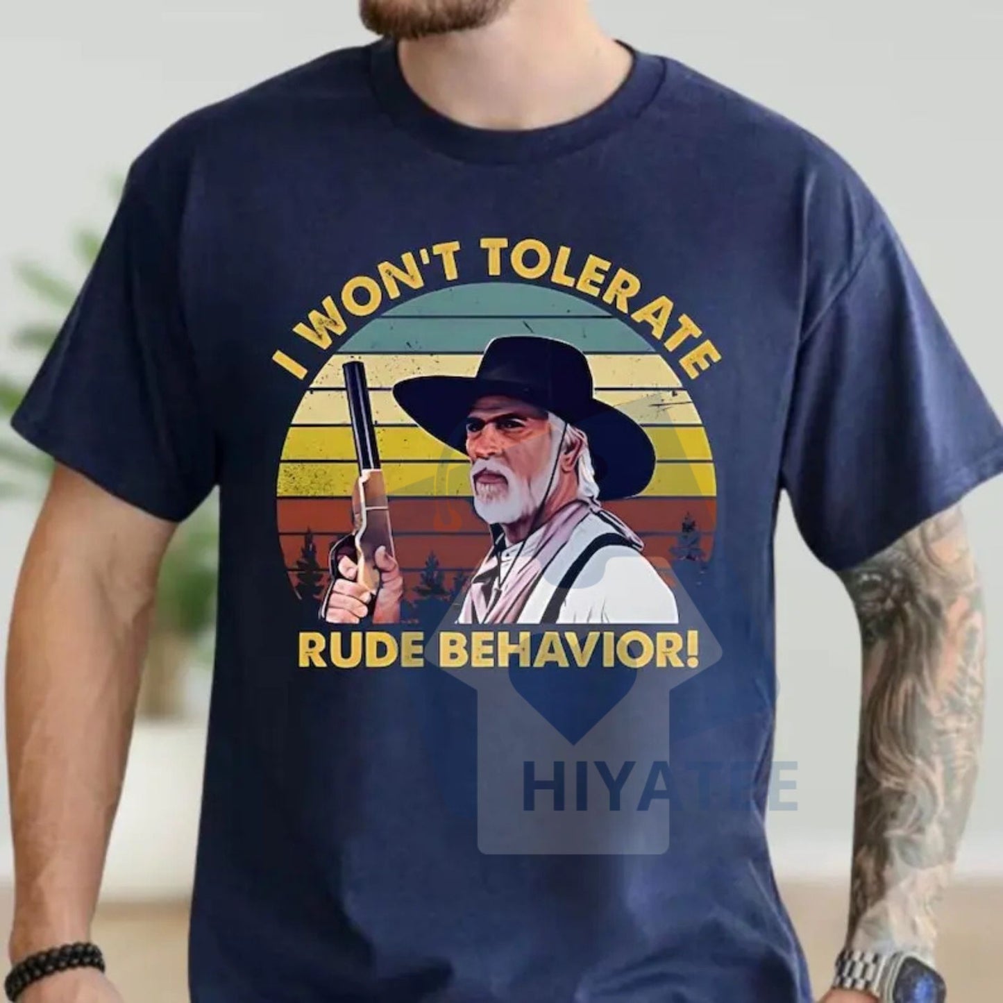 "I Won’t Tolerate Rude Behavior" Cowboy Shirt – Funny Western Outlaw Tee