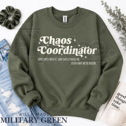 Chaos Coordinator Retro Sweatshirt – ESE Special Education Teacher Graphic Crewneck