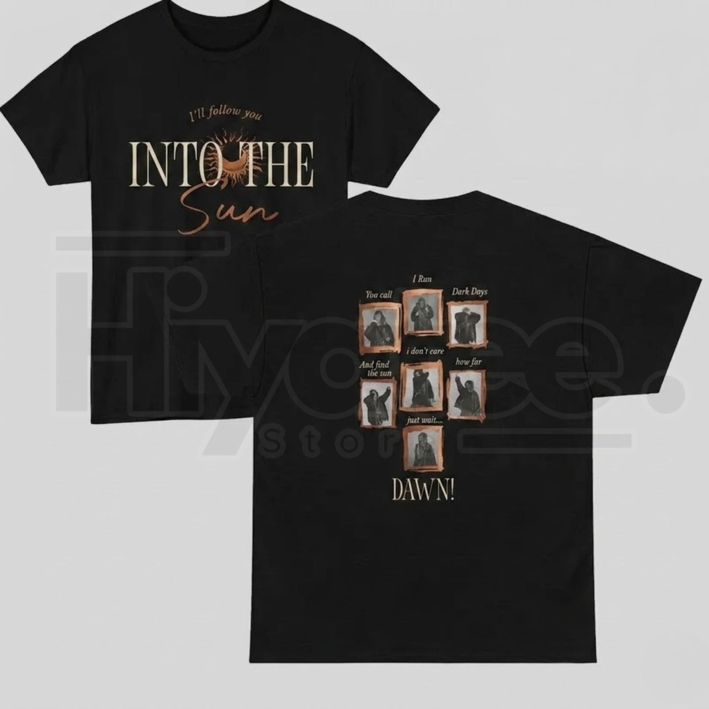 Into The Sun Lyrics T-Shirt – Kpop World Tour Fan Graphic Tee, Aesthetic Retro Concert Style Gift for K-pop Fans