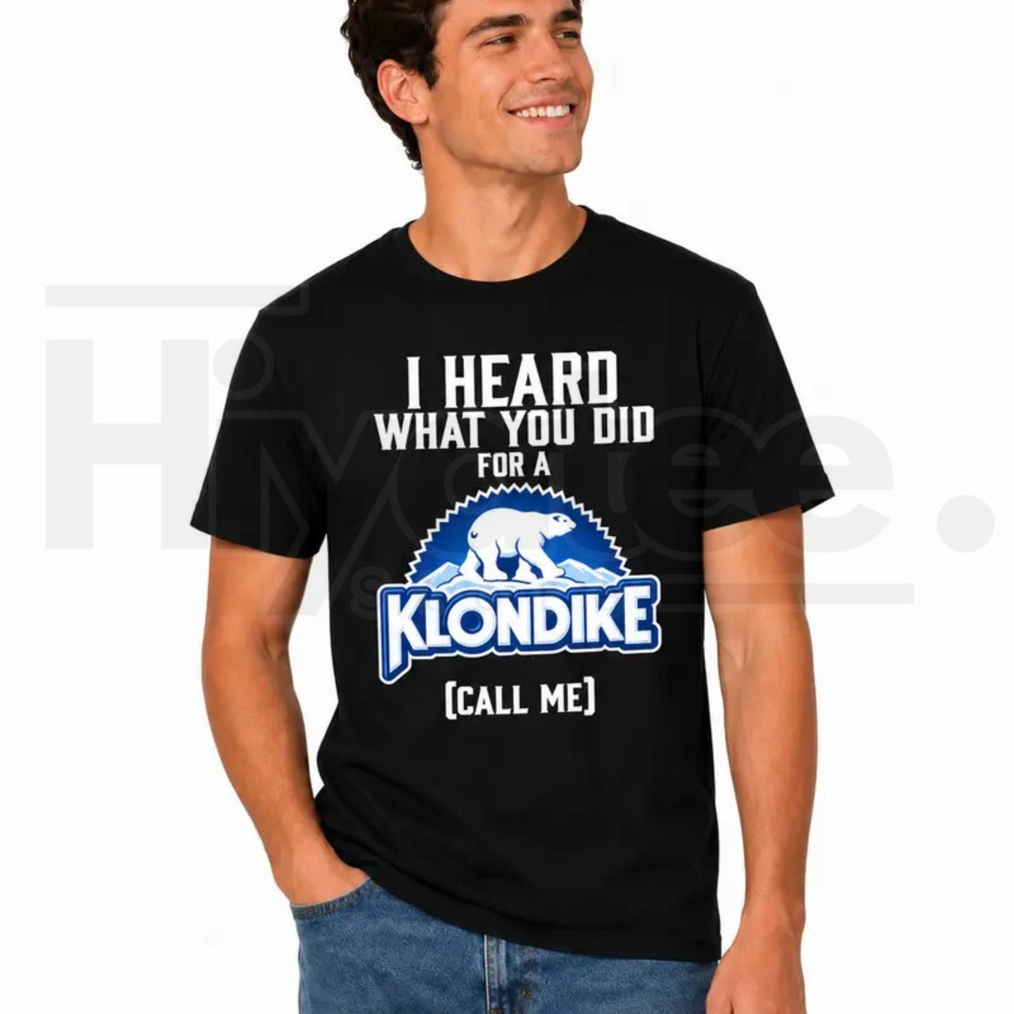 Funny Klondike Parody Ice Cream T-Shirt – I Heard What You Did Polar Bear Tee