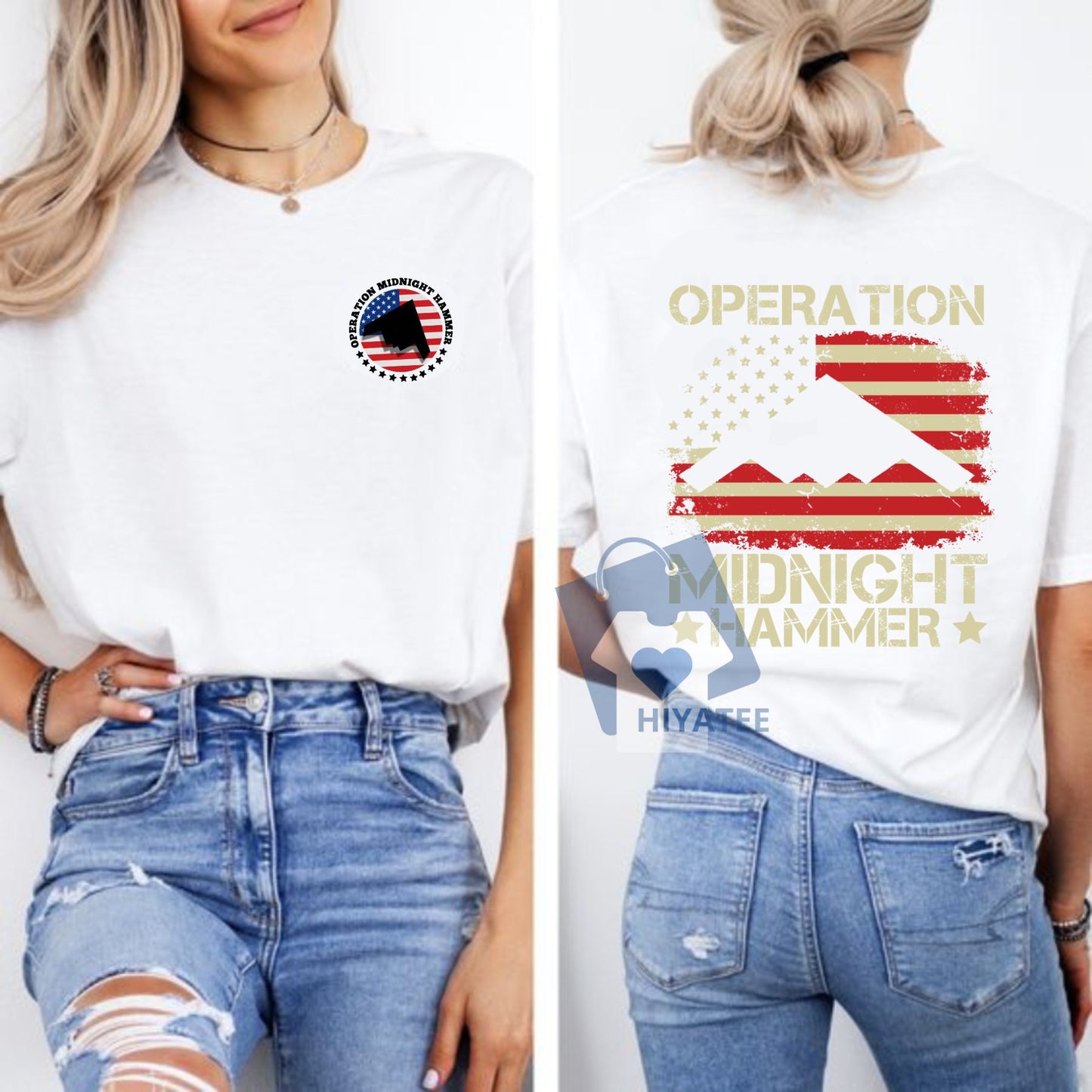 US Air Force B-2 Spirit Jet T-Shirt – 2-Sided Patriotic Cotton Tee