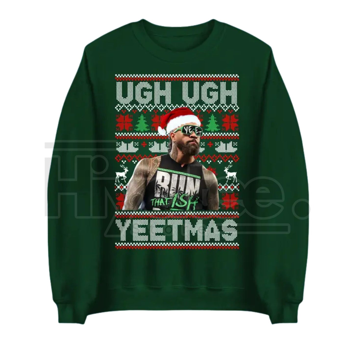 Ugh Ugh YEETMAS Shirt: Jey Uso Main Event WWE Shirt, Wrestler Merch, Funny Holiday Gift For Wrestling Fans