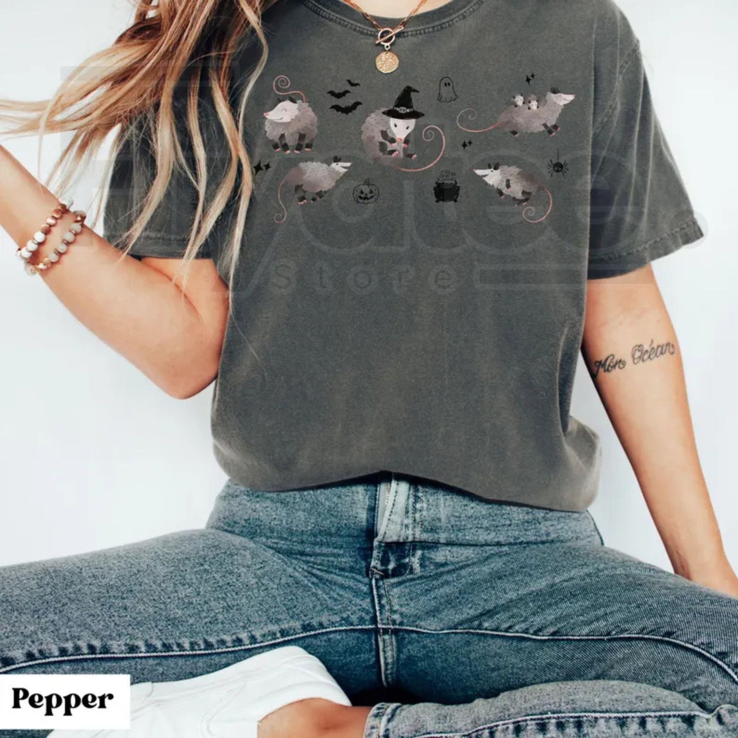 Comfort Colors Possum Shirt Halloween Opossum Cute Spooky Animal Graphic Tee