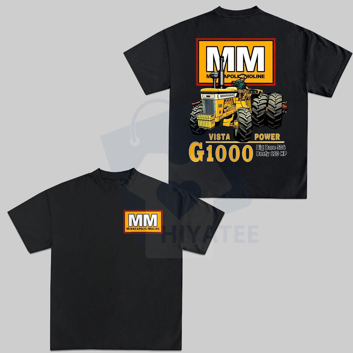 Minneapolis-Moline Vista Power G1000 Tractor T-Shirt – Farm Machinery Graphic Tee