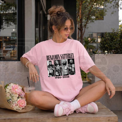 Vintage Benjamin Satterley Tribute T-Shirt – Retro Pro Wrestling Graphic Tee