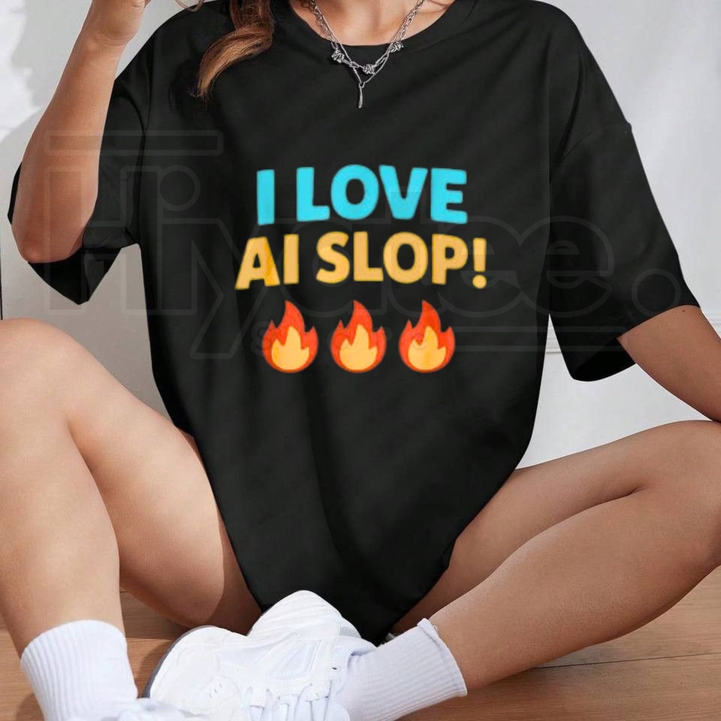 I Love AI Slop T-Shirt – Funny Internet Meme Unisex Graphic Tee