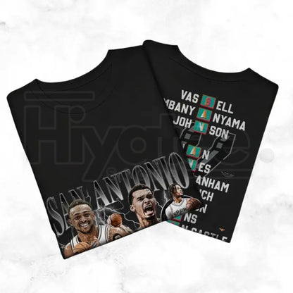 Retro Texas Basketball T-Shirt – Vintage Double-Sided Sports Fan Streetwear Tee