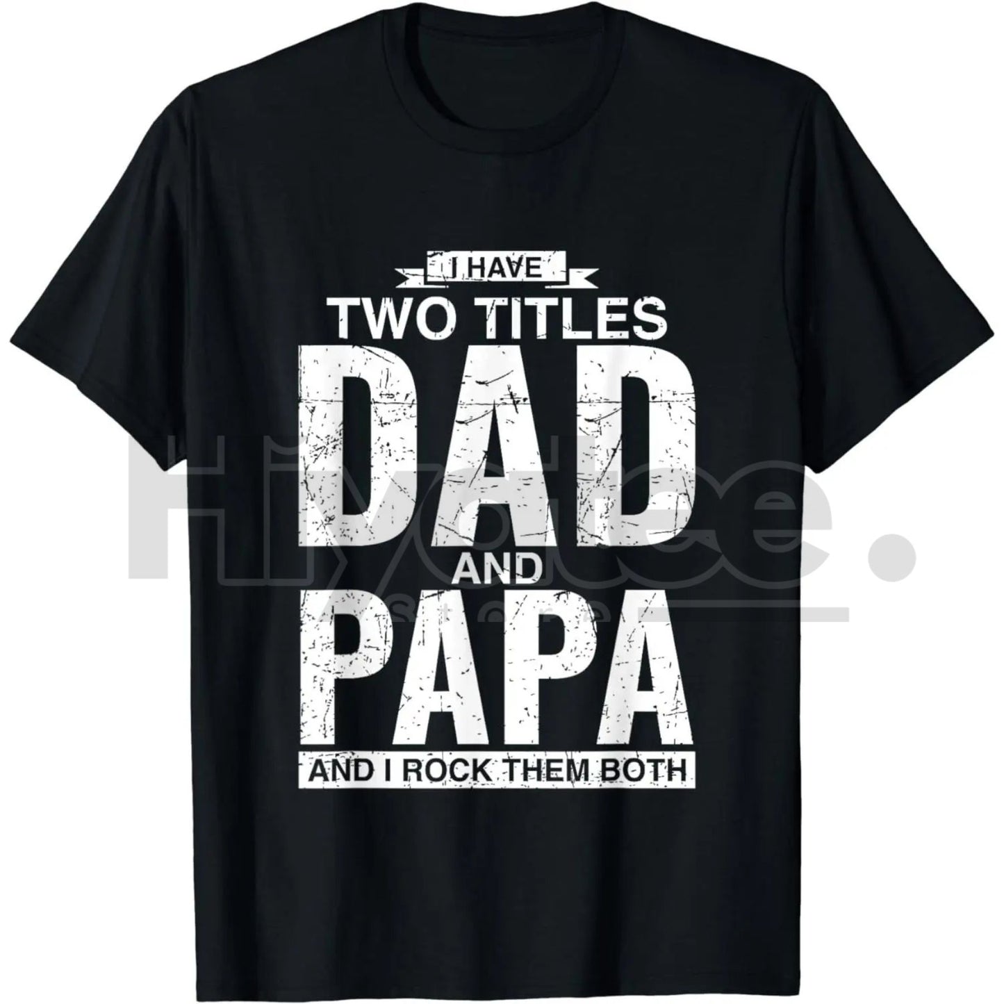 Cool Dad and Papa Double Title Classic T-Shirt – 100% Cotton Father's Day Gift