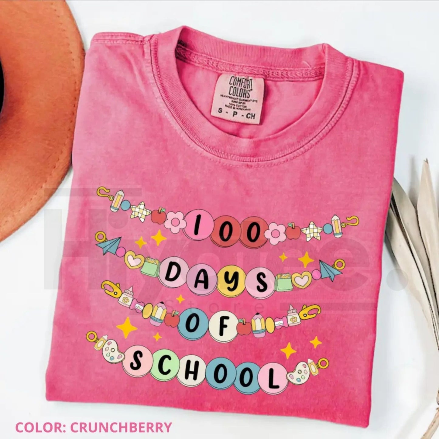 Comfort Colors® 100 Days of School Bracelet Shirt