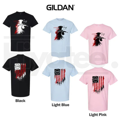 America 250th Anniversary T-Shirt 1776-2026 – Men's Revolutionary Soldier Patriotic Top