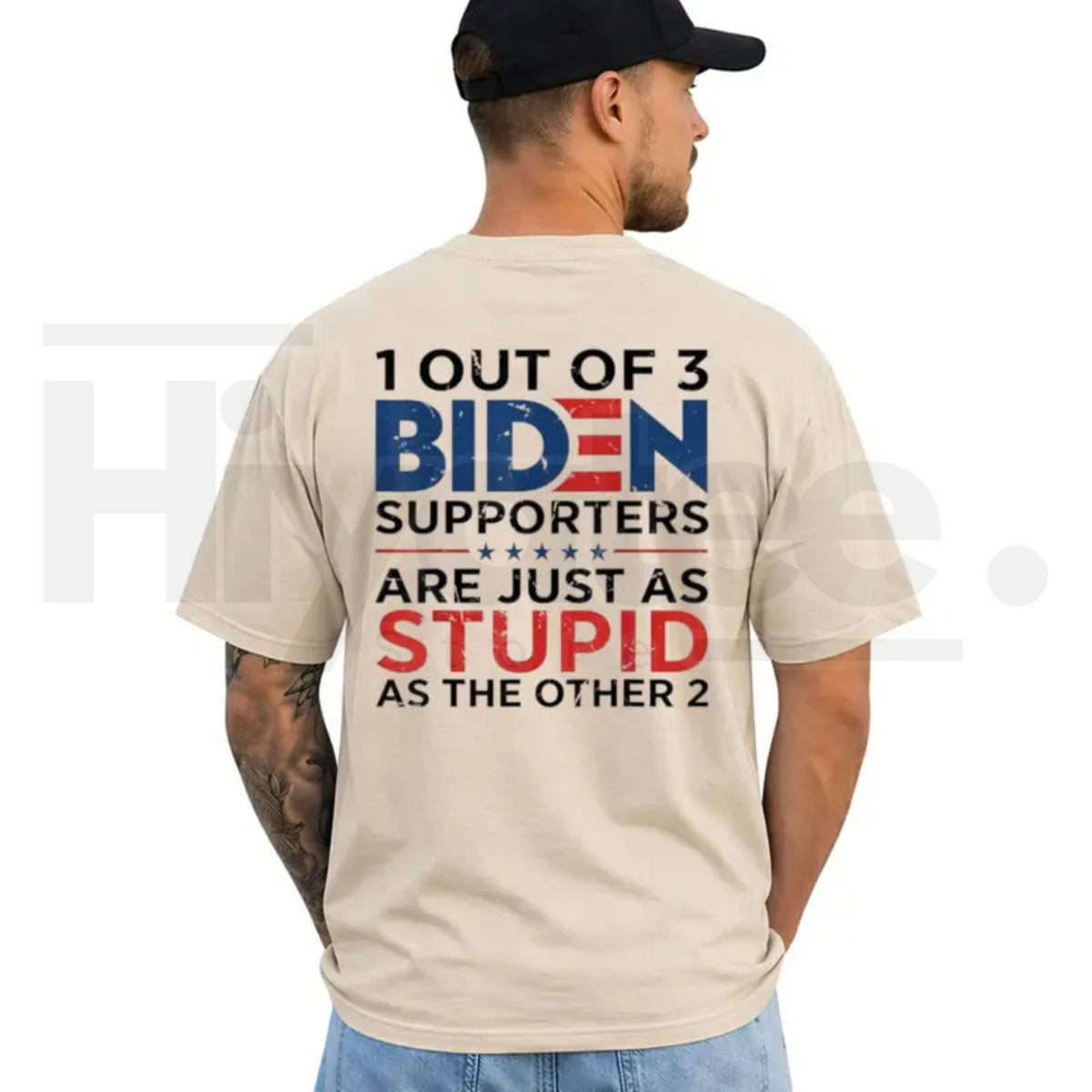 Funny Anti Biden T-Shirt – Short Sleeve Printed Graphic Tee