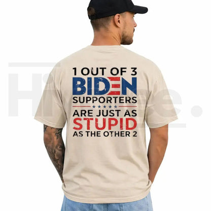 Funny Anti Biden T-Shirt – Short Sleeve Printed Graphic Tee