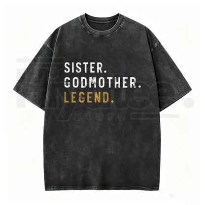 Aunt Godmother Legend T-Shirt – Funny Godparent Gift Cozy Crewneck Sweater