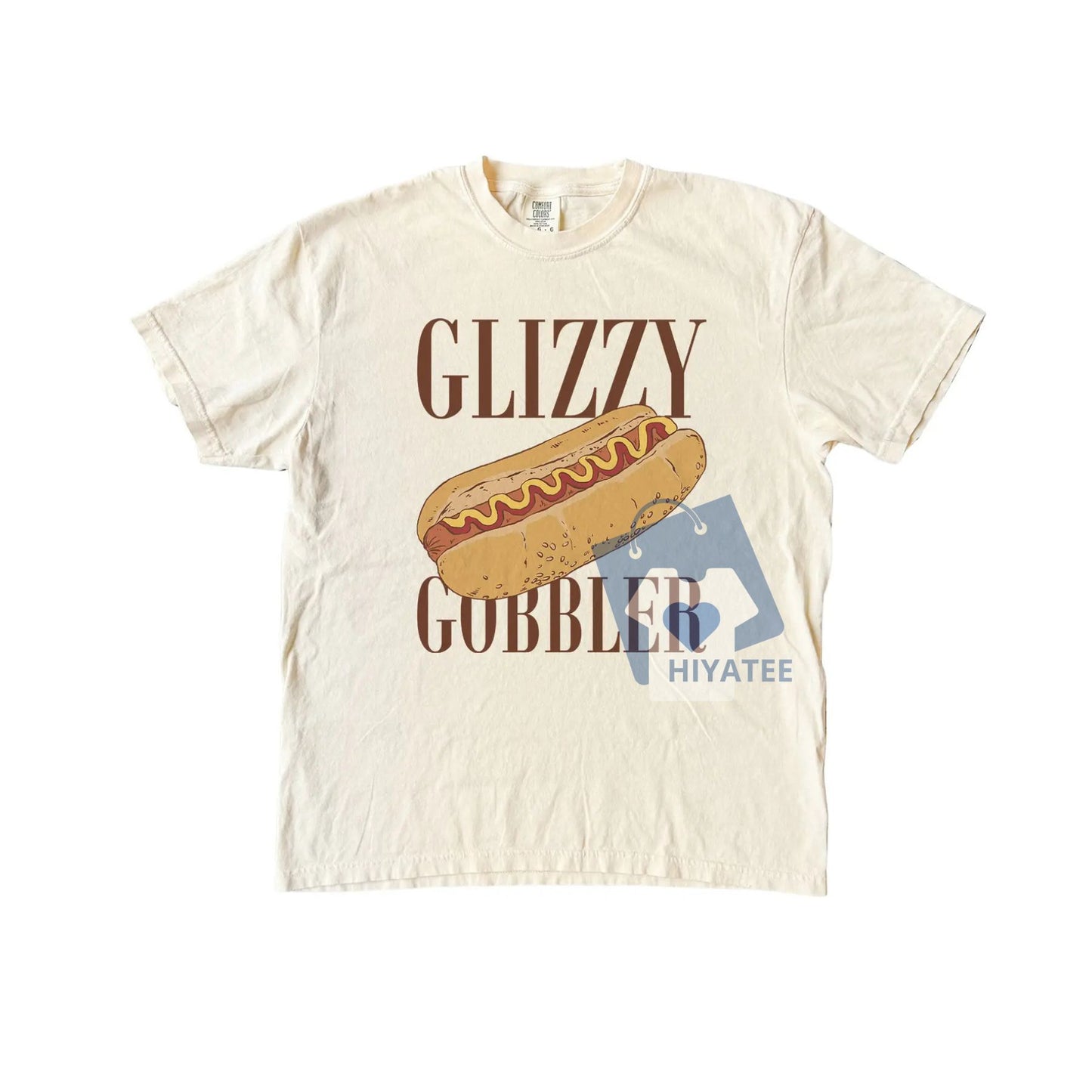 Glizzy Gobbler T-Shirt – Funny Hot Dog Meme Tee on Comfort Colors