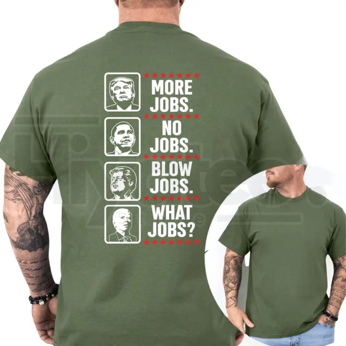 What Jobs Typography T-Shirt – Funny Graphic Tee, Humorous Daily Statement Shirt for Men & Women