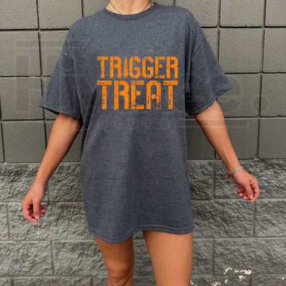 Grunt Style Trigger Treat T-Shirt – Men's Halloween Graphic Tee