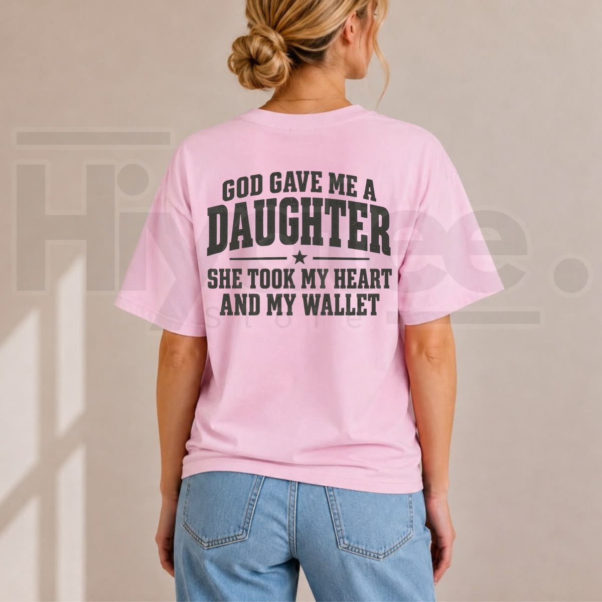 God Gave Me A Daughter She Took My Heart And My Wallet T-Shirt – Funny Girl Dad Tee